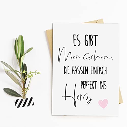 Nastami Postkarte Du bist SOWAS VON GENUG Geschenk Freundin Postkarte Du bist toll (perfekt ins Herz)