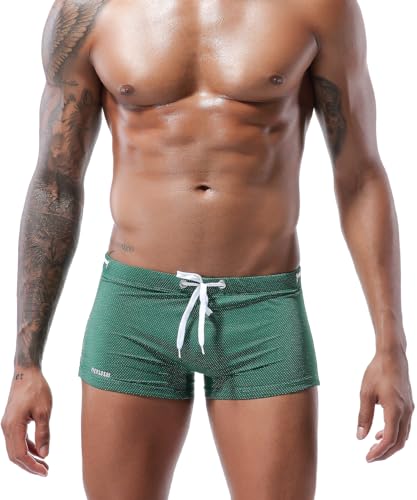 Casey Kevin Bañador para Hombre, Men's Swimming Shorts, Bañadores para Hombre Secado Rápido Shorts, Verde, M