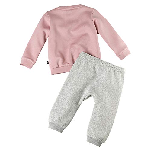PUMA Girls Jog Suit Infant Minicats Baby Sweat Suit Top Pants Set Pink Grey 580305 14 New (18 Months)2