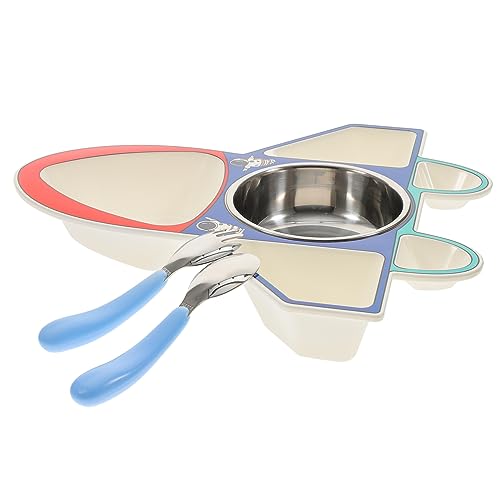 La mejor comparación de La niña de la cuchara de plata , tabla con los diez mejores. 49 SHOWERORO 1juego Plato Dividido Para Niño Niña Forma De Avión De Vajilla Infantil De Acero Inoxidable Con Cuchara Y Tenedor Plato Para Alimentos Y Snacks Para Comidas Y...