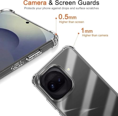 Image of Lustree iQOO 15R 5G Back Cover Transparent Case | Clear TPU Shockproof Case with Four Corner Protection & Raised Camera Guard | Slim Protective Cover for iQOO 15R 5G
