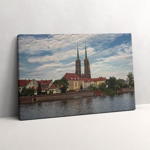 Grand Tableaux 60x40cm Église de Wrocław | Décoration Murale Peinture