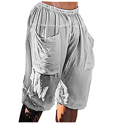 Mens Linen Harem Shorts Baggy Lightweight Boho Yoga Beach Quick Dry Swim Trunk Fitness Sports Shorts for Men