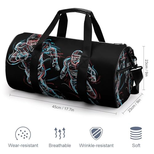 Sac week-end cylindrique de 45cm avec ouverture zippée large