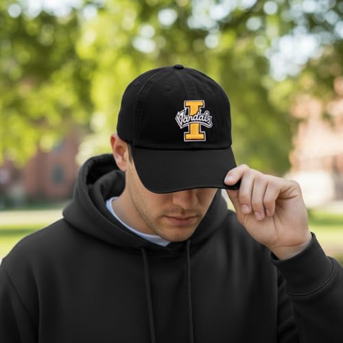 Gorra bordada ajustable negra estilo béisbol miniatura 5