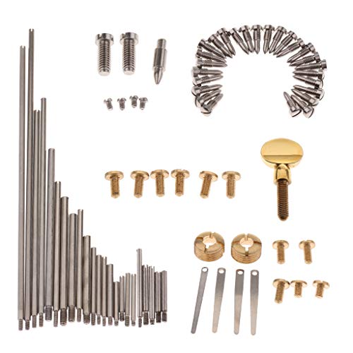 Milageto Saxophone Key Screws + Sax Neck Mounting Screws for