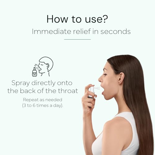 Image of Sore Throat Spray 15ml | Natural Throat Spray for Sore Throat Relief, Throat Pain & Throat Infection | Throat Aid Spray | Fast Acting Cough & Irritation Relief | Safe for Adults & Children