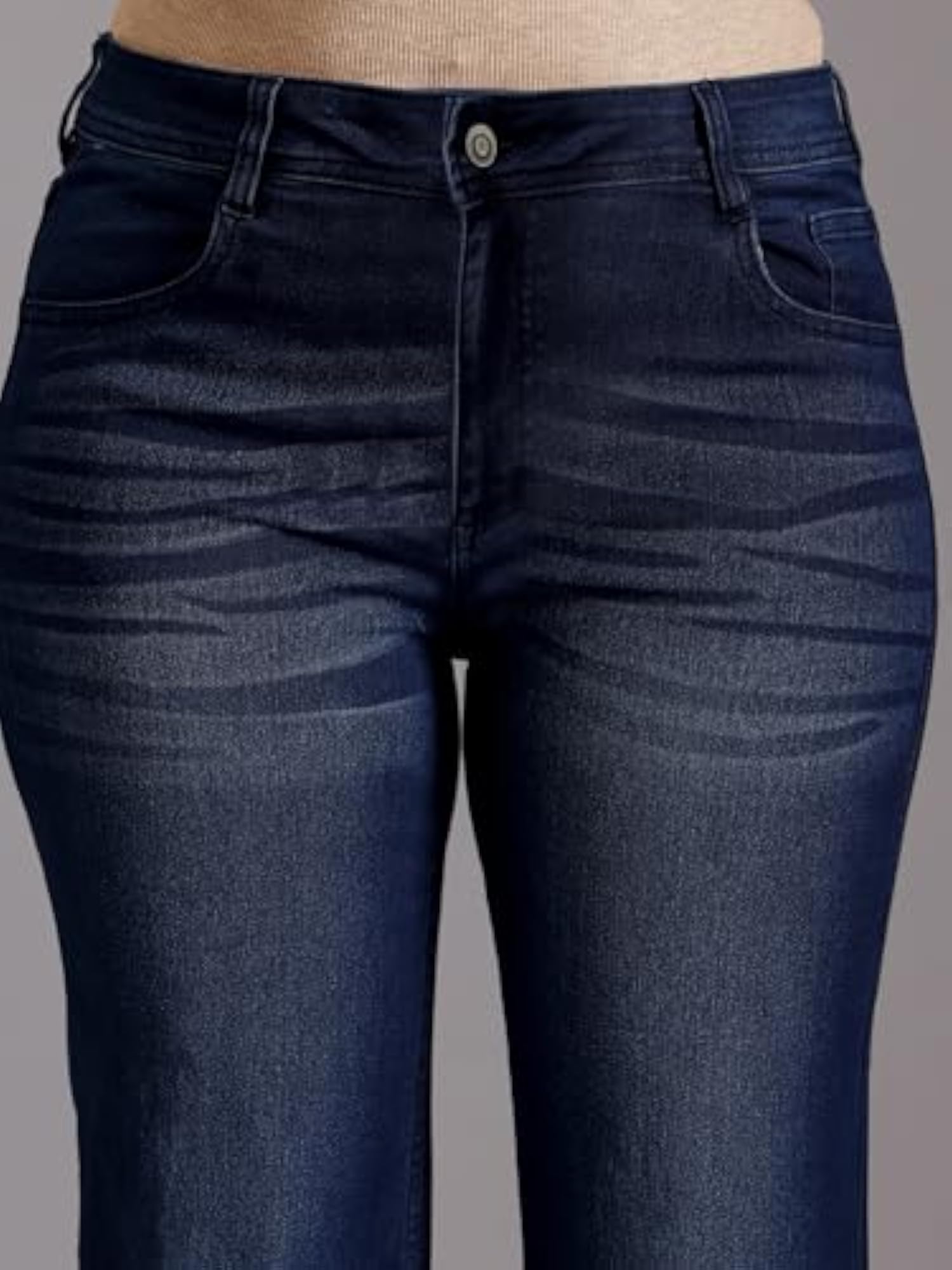 A+ Bootcut High Rise Regular Length Stretchable Denim Jeans