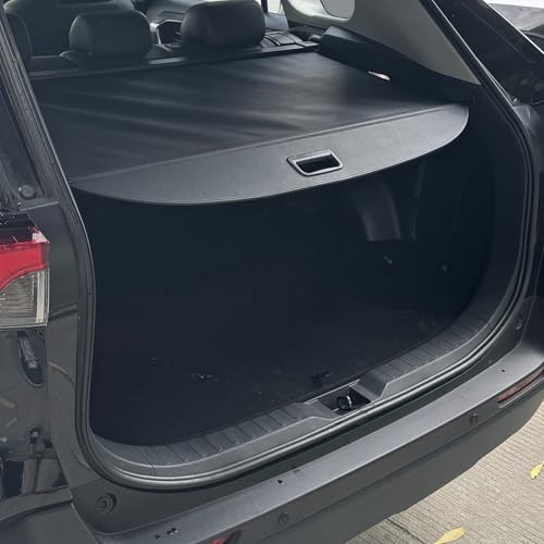 Image of Cargo Cover for 2025 2026 Chevy Equinox Accessories 2026 GMC Terrain Accessories 2025,(Additional Cover with Strap) Leather Retractable Trunk Cover Privacy(Not for EV)
