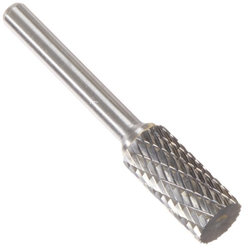 Image of Drill America SA-5 Carbide Burr /Rotary File Cylindrical Double Cut for Die Grinder 1 /2 inch Dia. x 1 inch Cut Length with 1 /4 inch Shank and 2-3 /4 inch Overall Length, DUL Series