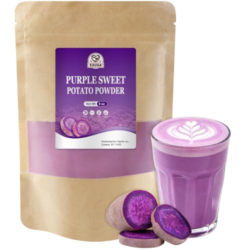 52USA Ube Powder 8 Oz, Purple Sweet Potato Powder, Natural Food Coloring