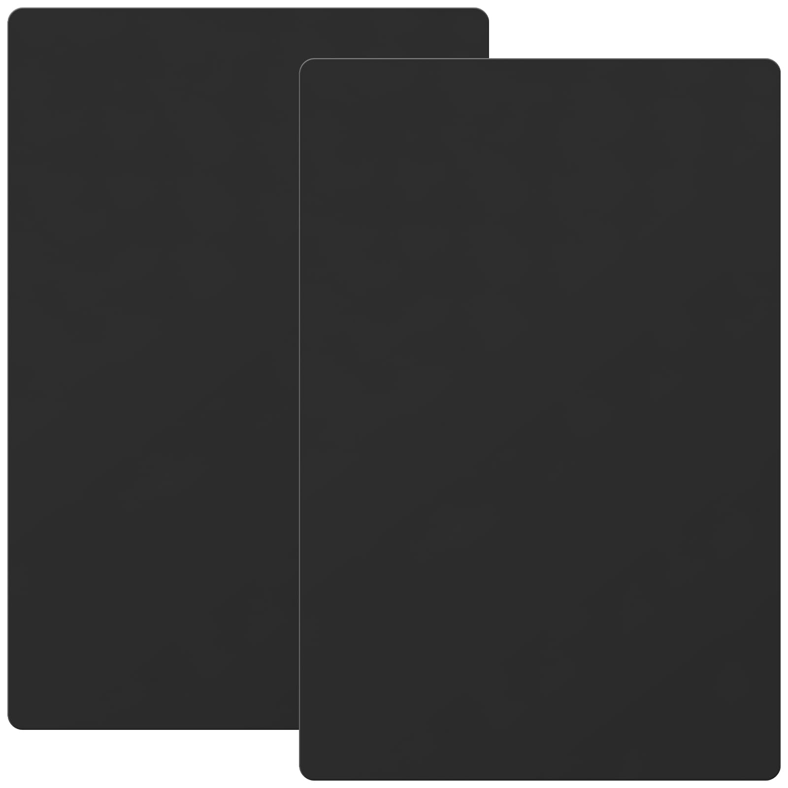 JAPCHET 2 Pack Black Silicone Mat, Large Silicone pad for Kitchen Craft Countertop, 60 x 40 cm