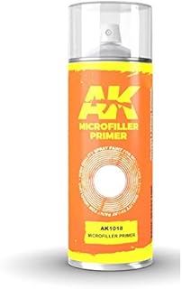 AK-Interactive Microfiller Primer - Spray 150ml Includes 2 Nozzles 1018 - Model Building Paints and Tools # AK018