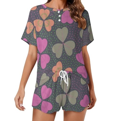 Pyjama pour femme manches courtes idéal pour des nuits d'été fraîches et douces