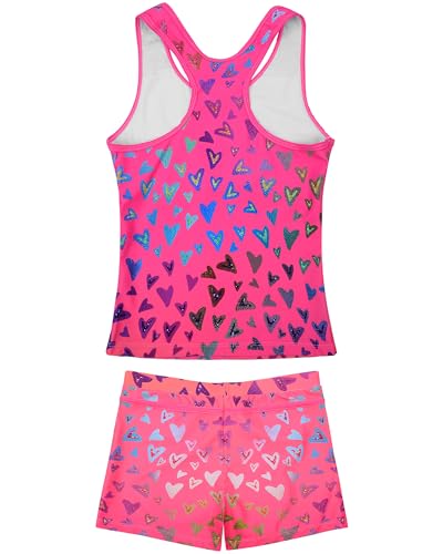 Image of JerrisApparel Little Girls' Summer Two Piece Boyshort Tankini Kids Swimsuit