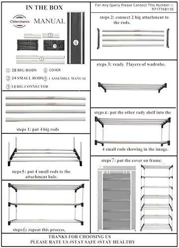 Image of CMerchants 6 Layer Shoe Rack (Light Brown)