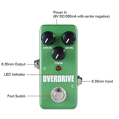 MKYSB FOD3 Mini Overdrive Pédale Portable Effet Guitare Pédale guitare pour guitare Accessoires Pièces - Les Beatles, Paul McCartney, John Lennon, RIngo Starr, George Harrison MKYSB FOD3 Mini Overdrive Pédale Portable Effet Guitare Pédale guitare pour guitare Accessoires Pièces – Image 4