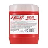 Hotter N Hell 5 Gallon Industrial Degreaser- melts oil, grease, and carbon- commercial grade cleaner for equipment, concrete, shop floors & engines