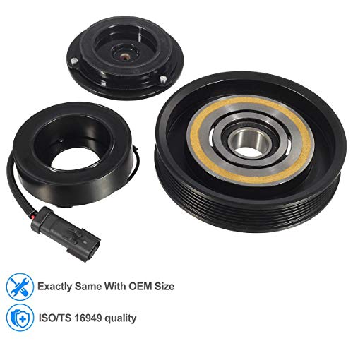 AUTEX AC A/C Compressor Clutch Coil Assembly Kit 55111436AB Compatible with Dodge Dakota 2008-2010/Ram 1500 & 2500 2008-2010/Ram 3500 2009
