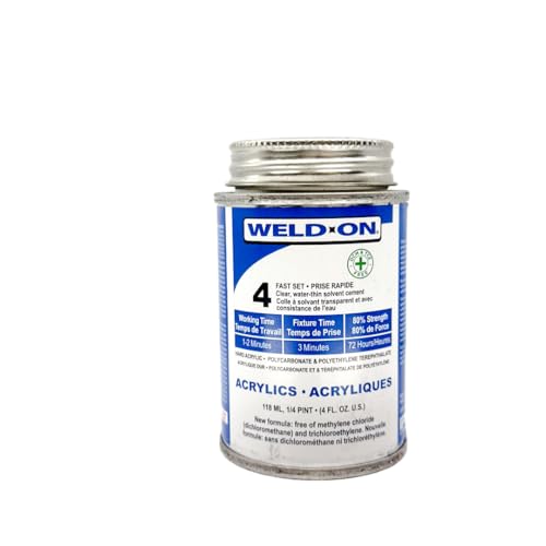 Weld-On #4 Cement, Low-VOC Non-Chlorinated Formula, Quarter Pint