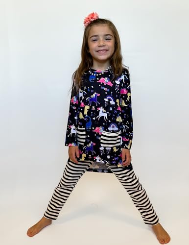 Image of Arshiner Little Girls Outfits Cute Clothing Sets Long Sleeve 2pcs Pants Sets with Pockets