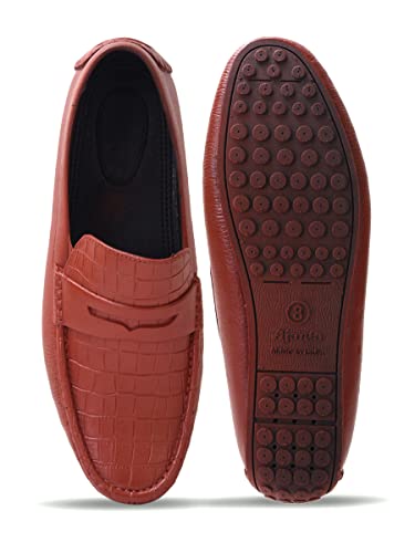Image of AJANTA Men's Slip-on PVC Loafer | Water Proof & Rain Shoes | Anti Skid Outsole for Firm Grip | Lightweight & Comfortable Formal Moccasins for Office & Party