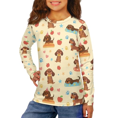 HUIACONG Girls Children Long Sleeve Tee Shirt for Kids Boys Winter Tops3