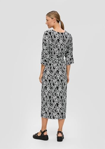 Robe midi plissée raffinée s.Oliver au tombé fluide impeccable
