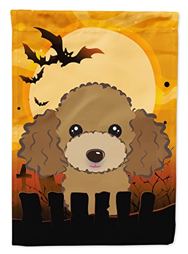Caniche chocolat drapeau de jardin résistant pour décoration Halloween - 2