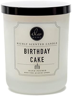 DW Home Decoware Richly Scented Candle Large Double wick 15oz --- Birthday Cake