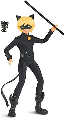 Miraculous Ladybug And Cat Noir Toys Cat Noir Fashion Doll | Articulated 26cm Cat Noir Doll With Accessories And Miraculous Kwami | Adrien Superhero Cat Noir Figurine | Bandai Miraculous Dolls Range