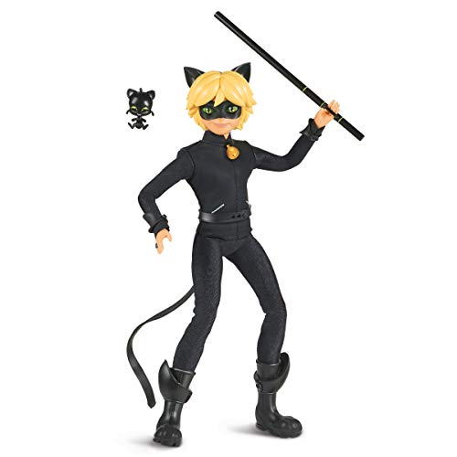 BANDAI - Boneco Cat Noir Miraculous - Ladybug e Cat Noir - boneca articulada 26 cm