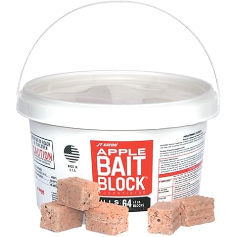 JT Eaton 704-AP Bait Block Anticoagulant Rodenticide, Apple Flavor, for Mice and Rats (4 lb Pail of 64) Cover