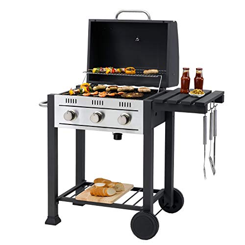 tepro Gasgrill Toronto, 3 Edelstahl-Brenner je ca. 3,0...