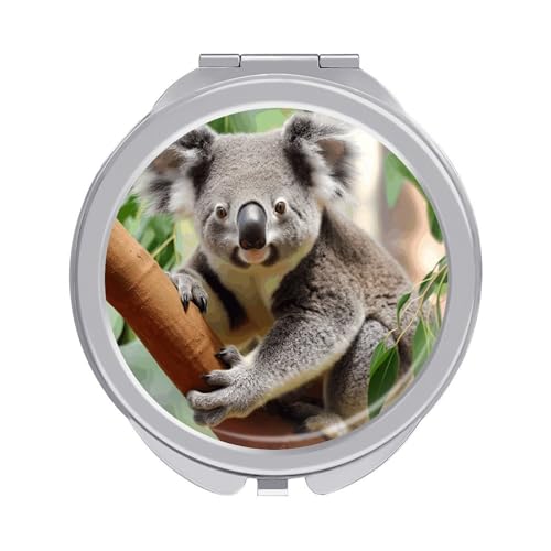 Espejo de Maquillaje Portátil Redondo Plegable Cute Koala