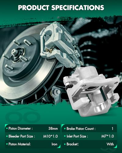 Image of SCITOO 19B3192 Rear Right Disc Brake Caliper Assembly w /Bracket For Toyota For RAV4 2006-2012