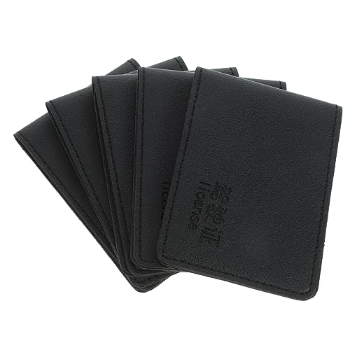 GRIRIW 5Pcs License Holder Id Card Sleeve Multi Card Organizer for Car Insurance Registration Wallet for Men Women and Stylish Protection