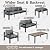 ADRERIC Patio Furniture Set 9 Seats and Coffee Table, 7 Pieces Patio Conversation Set with Thick Cushion, Ottomans, Deluxe Aluminum Modern Outside Sectional for Porch, Balcony, Deck, Yard, Light Gray
