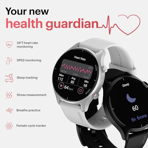 Image of Noise Twist Round dial Smart Watch with Bluetooth Calling, 1.38 inch TFT Display, up-to 7 Days Battery, 100+ Watch Faces, IP68, Heart Rate Monitor, Sleep Tracking (Blush Beige)