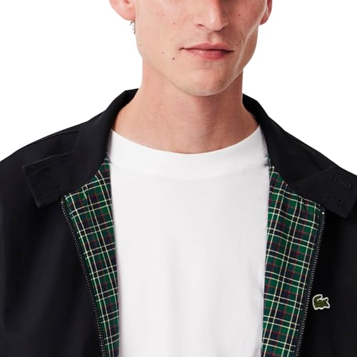 Lacoste Men's Water-Repellent Twill Harrington Jacket2