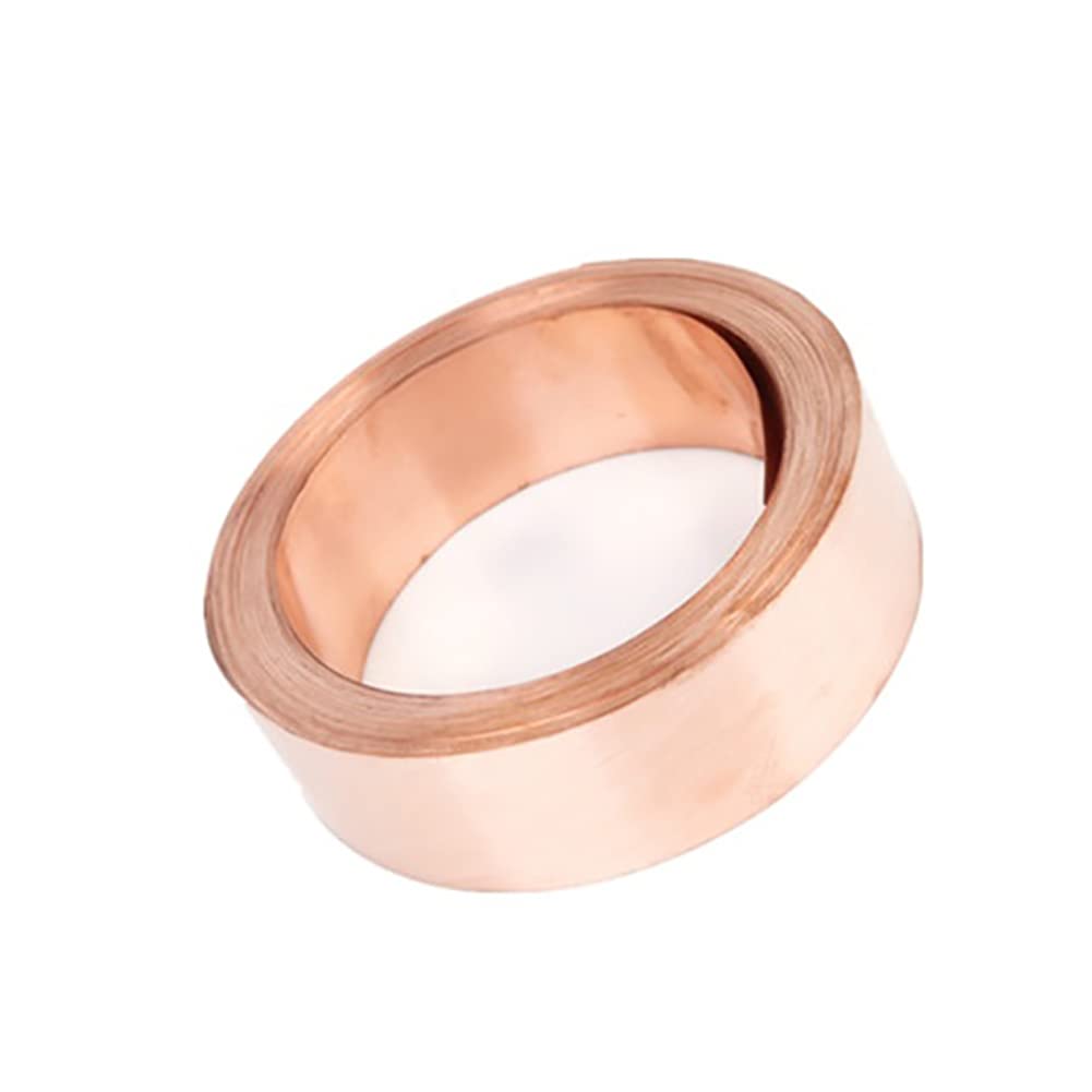 Arkusze mosiężne, blacha foliowa Taśma miedziana Folia 99,9% Czysta T2 Miedź Cu Blacha Metalowa Płyta do Urządzeń Przemysłowych(0.05mmx50mmx5m)