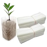 🌱BOLSAS DE SEMILLERO TRANSPIRABLES: la tela no tejida de alta calidad no solo puede garantizar la circulación del aire, ayudar a las raíces a respirar libremente, sino también garantizar que el exceso de agua se pueda descargar rápidamente.