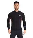 ZCCO Wetsuits Top Jacket 1&period;5mm Neoprene Suits Women Men Wetsuit Jacket Long Sleeve Dive Scuba Wet Suit Shirt Front Zip Wetsuits Shirts Vest for Spearfishing&comma;Snorkeling&comma;Surfing