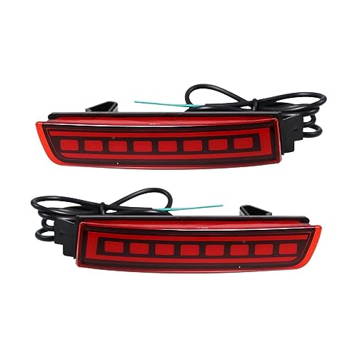 Luz trasera de coche 2 piezas lámpara antiniebla trasera de coche luz de freno lámpara de parachoques trasero for for Sentra for Sylphy 2012 2013 2014 2015 2016 2017 2018 luces LED for remolque(A)