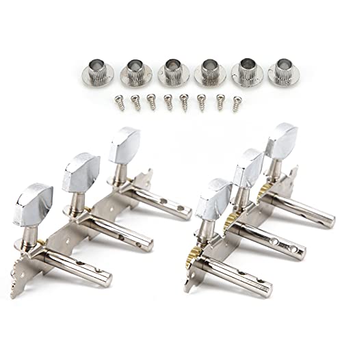 オープンギター弦ボタン、3インライン2穴ギター弦ボタンA3ギター用鋼板