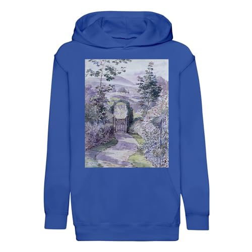 Sweat enfant jardin fleuris aquarelle un cadeau de naissance poétique