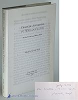 Chaucer According to William Caxton: Minor Poems and Boece, 1478. B001U1I20S Book Cover