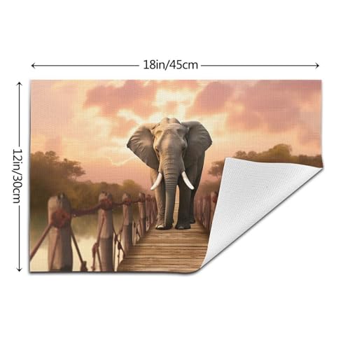 Set de table tissé PVC antidérapant et résistant à la chaleur pour une table propre