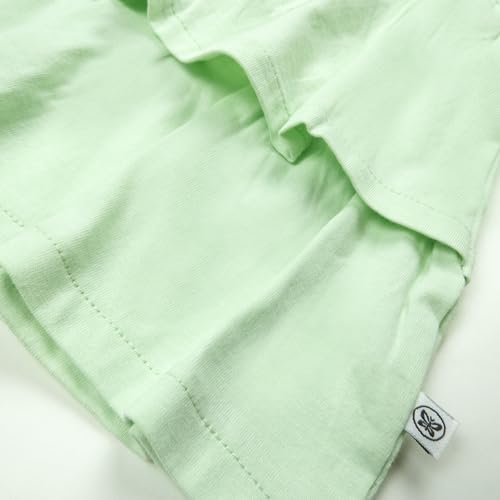 HonestBaby 3-Piece Top, Short and Headband Set for Baby Toddler Girls3