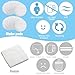 Soft G Tube Pads Holder: 30PCS Abdominal Feeding G Tube Button Cotton Pads Covers for Nursing Care, White
